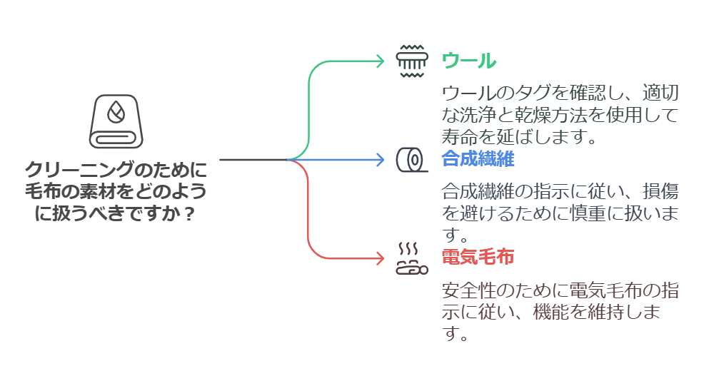 素材別に見るクリーニング 毛布のポイント